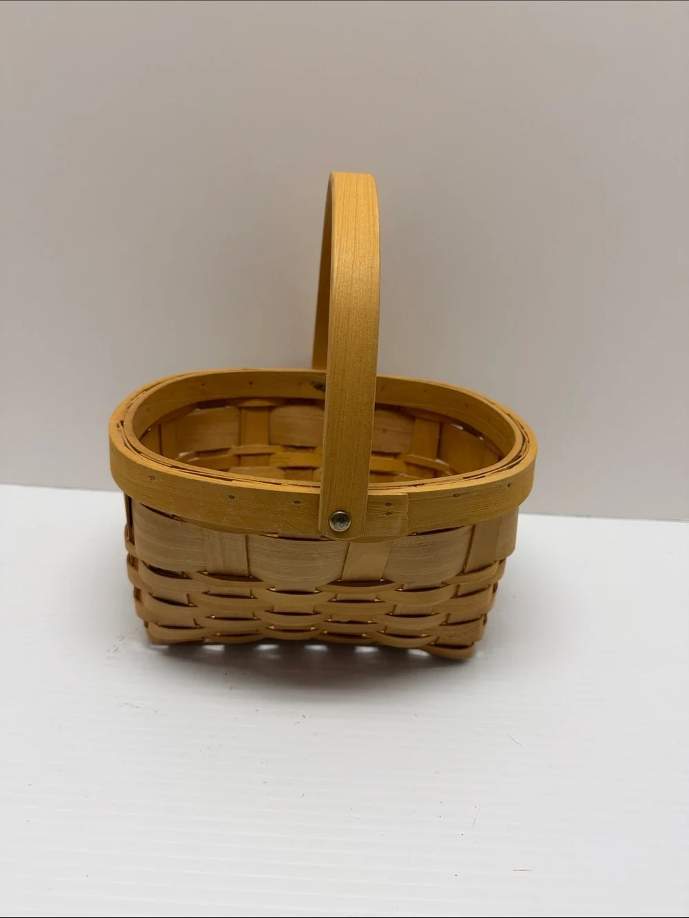 Natural Woven Party Basket with Handle